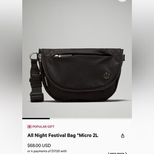 Lululemon festival crossbody bag